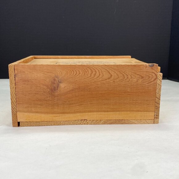 Vintage Kozlowski Farms Forestville CA Wood  Slide Top Box - Picture 5 of 11